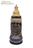 Beer Stein - Blue and Gold Eagle 1/2L Beer Stein - Blue and Gold Eagle 1/2L
