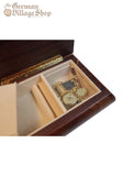 Wooden Music Box - Walnut case, jewellery compartment Wooden Music Box - Walnut case, jewellery compartment