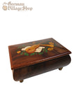 Wooden Music Box - Medium Dark with Violin Wooden Music Box - Medium Dark with Violin