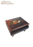 Wooden Music Box - Small Dark Brown with Violin Wooden Music Box - Small Dark Brown with Violin