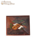 Wooden Music Box - Small Dark Brown with Violin Wooden Music Box - Small Dark Brown with Violin