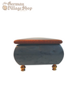 Wooden Music Box - Small Blue with Violin Wooden Music Box - Small Blue with Violin