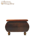 Wooden Music Box - Medium Dark with Edelweiss Wooden Music Box - Medium Dark with Edelweiss