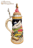Beer Stein - Panorama of Village with Dancing Couple (Colour) 1L Beer Stein - Panorama of Village with Dancing Couple (Colour) 1L