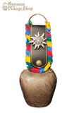 Cow Bell - Rustic 19cm Black Leather (Edelweiss) Cow Bell - Rustic 19cm Black Leather (Edelweiss)