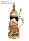 Beer Stein - Panorama of Village with Dancing Couple (Colour) 1L Beer Stein - Panorama of Village with Dancing Couple (Colour) 1L