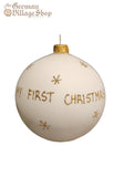 Glass Bauble - My First Christmas (Train) Glass Bauble - My First Christmas (Train)