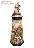 Beer Stein - Panorama of Village with Dancing Couple (Rustic) 1L Beer Stein - Panorama of Village with Dancing Couple (Rustic) 1L
