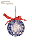 Hanging Decoration - White/ Blue Round Hahndorf Hanging Decoration - White/ Blue Round Hahndorf