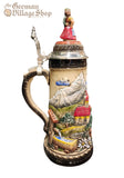 Beer Stein - Panorama of Village with Dancing Couple (Rustic) 1L Beer Stein - Panorama of Village with Dancing Couple (Rustic) 1L