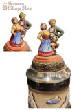 Beer Stein - Panorama of Village with Dancing Couple (Rustic) 1L Beer Stein - Panorama of Village with Dancing Couple (Rustic) 1L