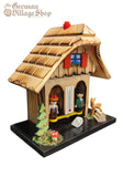 Weatherhouse - Light Two Tone Wooden House with Deer and Mushroom Weatherhouse - Light Two Tone Wooden House with Deer and Mushroom