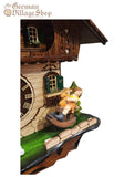 Cuckoo Clock Quartz - Chalet with Rocking Horse and Water Wheel Cuckoo Clock Quartz - Chalet with Rocking Horse and Water Wheel