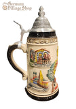 Beer Stein - Oktoberfest Beer Drinking Coloured Rustica 1L Beer Stein - Oktoberfest Beer Drinking Coloured Rustica 1L