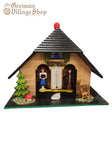 Weatherhouse - Black Bavarian Roof with Two Deer Weatherhouse - Black Bavarian Roof with Two Deer