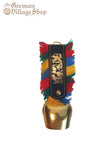 Cow Bell - Brass 12cm Black Leather (Printed) Cow Bell - Brass 12cm Black Leather (Printed)