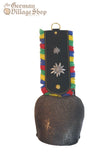 Cow Bell - Rustic 31cm Edelweiss Strap Cow Bell - Rustic 31cm Edelweiss Strap