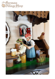 Cuckoo Clock Quartz - Two Toned Chalet with Rolling Pin Lady Cuckoo Clock Quartz - Two Toned Chalet with Rolling Pin Lady