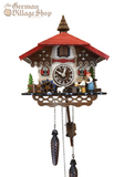 Cuckoo Clock Quartz - Red Roof Rolling Pin Lady Cuckoo Clock Quartz - Red Roof Rolling Pin Lady