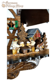 Cuckoo Clock Quartz - Large Chalet with Grey Roof and Beer Drinkers Cuckoo Clock Quartz - Large Chalet with Grey Roof and Beer Drinkers