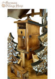 Cuckoo Clock Quartz - Large Chalet with Grey Roof and Beer Drinkers Cuckoo Clock Quartz - Large Chalet with Grey Roof and Beer Drinkers