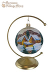 Glass Bauble - Pearl with Alpine Scene Glass Bauble - Pearl with Alpine Scene
