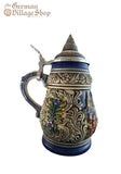Beer Stein - Barrel Rustic with Coloured Beer Wagon 1/2L Beer Stein - Barrel Rustic with Coloured Beer Wagon 1/2L