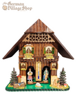 Weatherhouse - Bavarian House with Carved Figurines Weatherhouse - Bavarian House with Carved Figurines