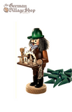 Smoker Figure Brown Coat - Wooden Man Christmas Decorations German smokers, Christmas smoker decorations, incense christmas decorations, Rauchermann