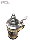 Beer Stein - Eagle and Crest 1/4L German beer stein, Beer mug, German stein made in Germany, western Germany clay stein, stein with pewter lid, collector beer steins