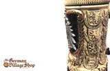 Beer Stein - Eagle and Crest 1/4L German beer stein, Beer mug, German stein made in Germany, western Germany clay stein, stein with pewter lid, collector beer steins