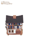 European Clay Smoker - House, Kaysersberg (9cm white/blue) European Clay Smoker - House, Kaysersberg (9cm white/blue)