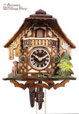 Cuckoo Clock Mechanical 1 Day - Chalet with Deer German Cuckoo Clock 1 day mechanical black forest chalet with deer
