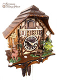 Cuckoo Clock Mechanical 1 Day - Chalet with Deer German Cuckoo Clock 1 day mechanical black forest chalet with deer