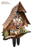 Cuckoo Clock Mechanical 8 Day - Shepherd and Sawman Cuckoo Clock Mechanical 8 Day - Shepherd and Sawman