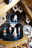 Cuckoo Clock Quartz - Musical Chalet with Beer Drinker and Dog German Cuckoo Clock battery operated black forest chalet with moving beer drinker and music