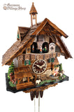 Cuckoo Clock Mechanical 1 Day - Musical Chalet & Rocking Horse German Cuckoo Clock 1 day mechanical chalet with moving rocking horse and music