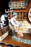 Cuckoo Clock Mechanical 8 Day - Hones Sawmill Machine German Cuckoo Clock 8 day mechanical black forest chalet with moving wood saw mill and music