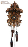 Cuckoo Clock Quartz - Traditional Grape Vine German Cuckoo Clock battery operated vine leaves