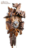 Cuckoo Clock Mechanical 1 Day - Squirrels and Leaves German Cuckoo Clock 1 day mechanical cuckoo bird and squirrel carvings