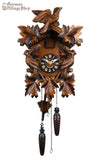 Cuckoo Clock Quartz - Traditional with Cuckoo Birds 2 German Cuckoo Clock battery operated traditional cuckoo birds