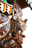 Cuckoo Clock Quartz - Musical with Birds and Nest German Cuckoo Clock battery operated with cuckoo bird carvings and music
