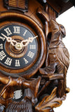 Cuckoo Clock Quartz - Traditional Before the Hunt Scene German Cuckoo Clock battery operated before the hunt scene