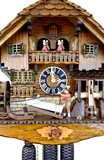 Cuckoo Clock Mechanical 8 Day - Hones Chalet with Horse and Cart German Cuckoo Clock 8 day mechanical black forest chalet with music horse logging cart and mill
