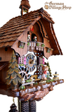 Cuckoo Clock Mechanical 8 Day - Hones Standing Kissing Couple German Cuckoo Clock 8 day mechanical Hones chalet from the black forest with kissing couple figurine