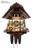 Cuckoo Clock 8 Day Mechanical - Hones Musical with Clock Pedlar German Cuckoo Clock 8 day mechanical black forest chalet with clock peddler and music