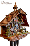 Cuckoo Clock Mechanical 8 Day - Hones Chalet with Wood Chopper and Sawyers German Cuckoo Clock 8 day mechanical Hones chalet from the black forest with wood chopper and wood Sawyer men