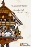 Cuckoo Clock Mechanical 8 Day - Hones Chalet & Wood Carver German Cuckoo Clock 8 day mechanical Hones chalet featuring black forest scene. A Cuckoo Clock Makes a House a Home. The Tradition of the German Cuckoo Clock