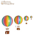 Hot Air Balloon - Medium Rainbow Hot Air Balloon - Medium Rainbow