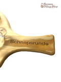 Schnapps Board - Round "Schnapsrunde" come with 8 Shot Glasses Schnapps board, schnapps shot glasses serving suggestion of schnapps, schnapps board for sale